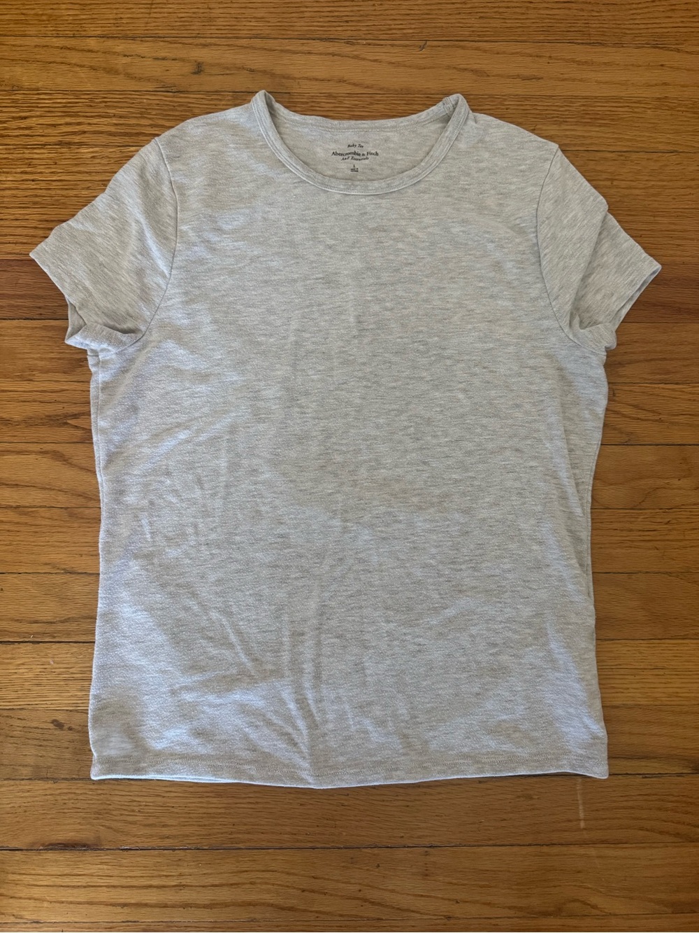 Abercrombie & Fitch Heather Gray Baby Tee